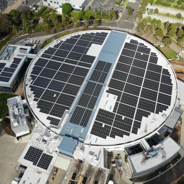 ANSTO's Australian Synchrotron solar panels