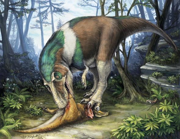 Dinosaur feeding