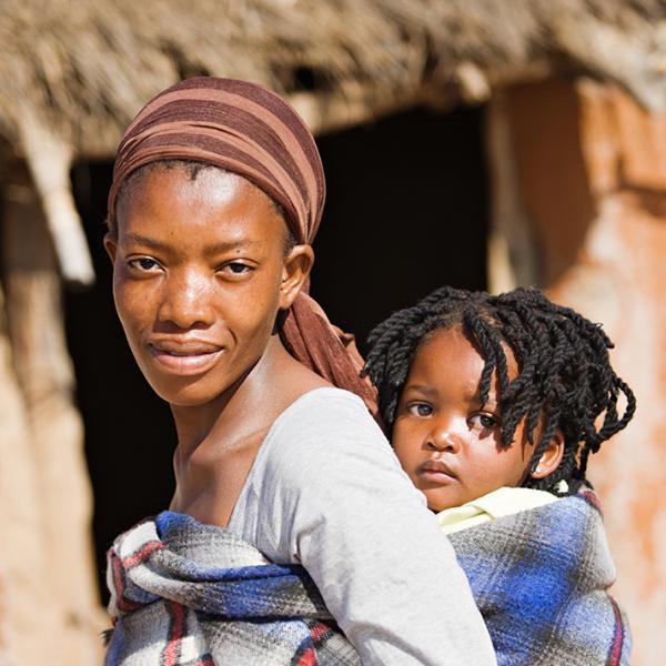 African mother and baby