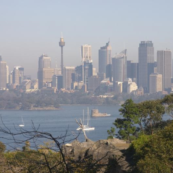 Air pollution over Sydney CBD