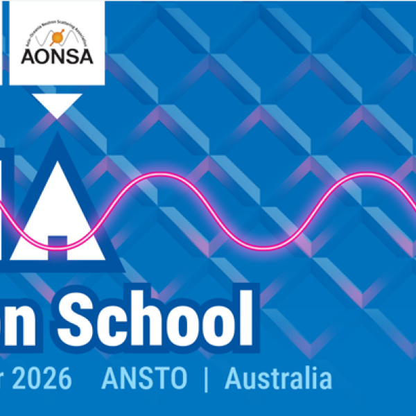 Banner for the ANSTO-HZB-AONSA Neutron School 2026