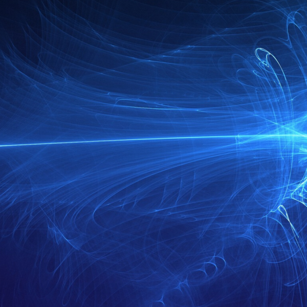 image of blue light