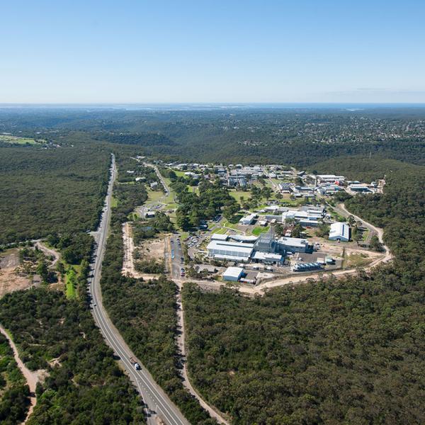 Aerial image of ANSTO's Lucas Heights facility