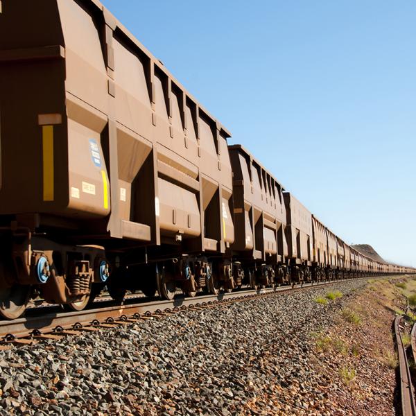 Heavy haul rails Australian outback