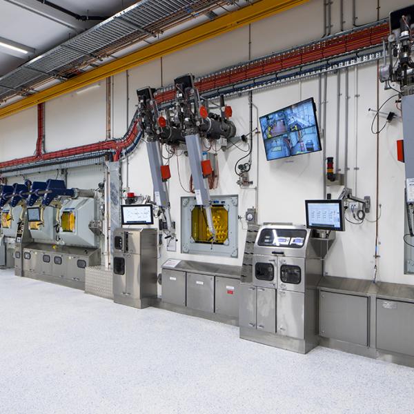 Hot cells in new nuclear medicine facility