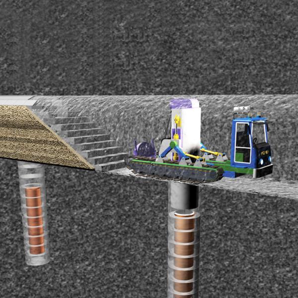Underground waste repository