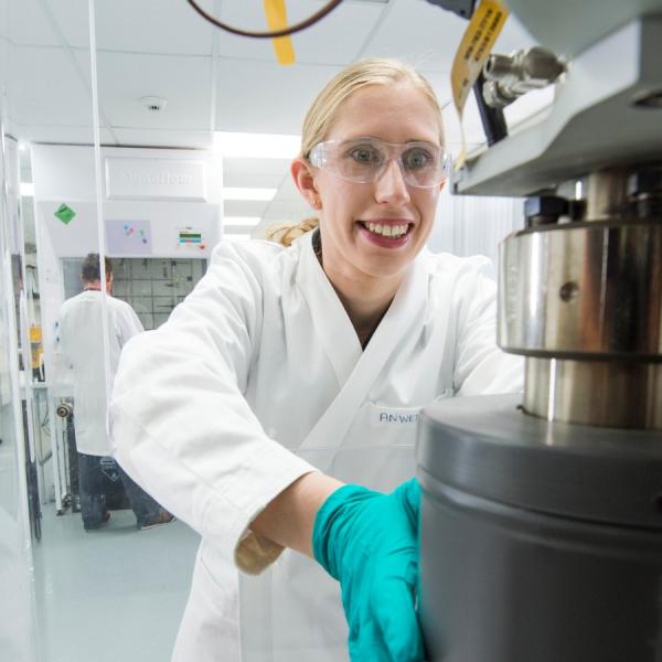 scientist in ANSTO facility