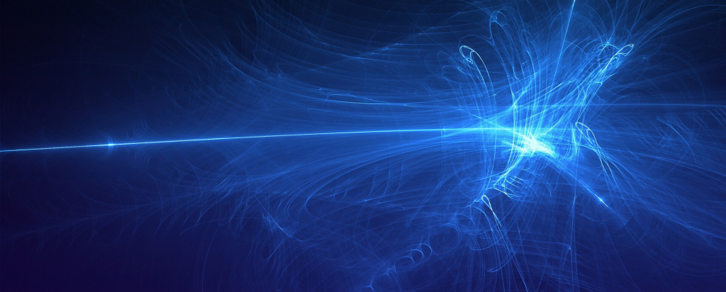 image of blue light