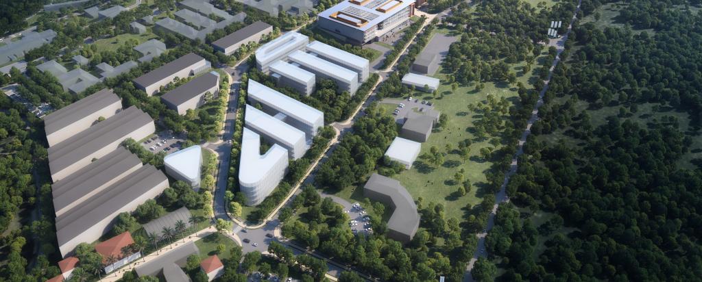 Artist impression of new buildings for ANSTO's Innovation Precinct