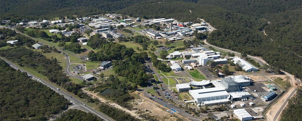 Aerial view of ANSTO Lucas Heights campus