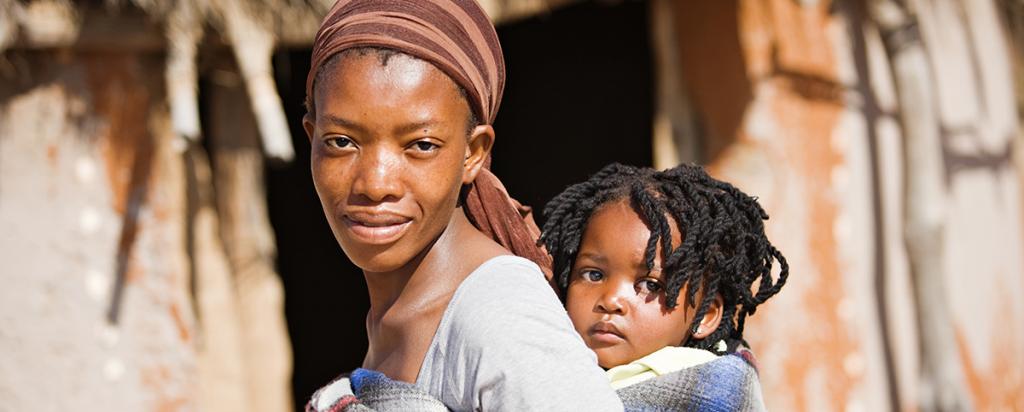 African mother and child