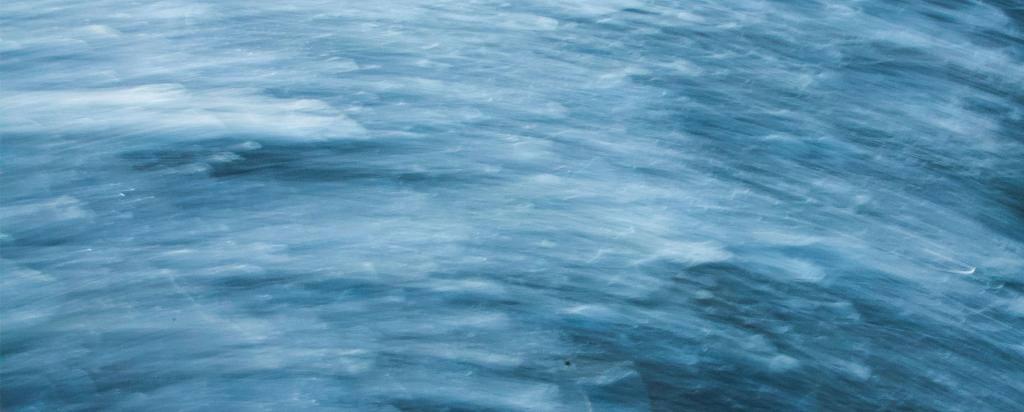 Glassy water over polar ice caps