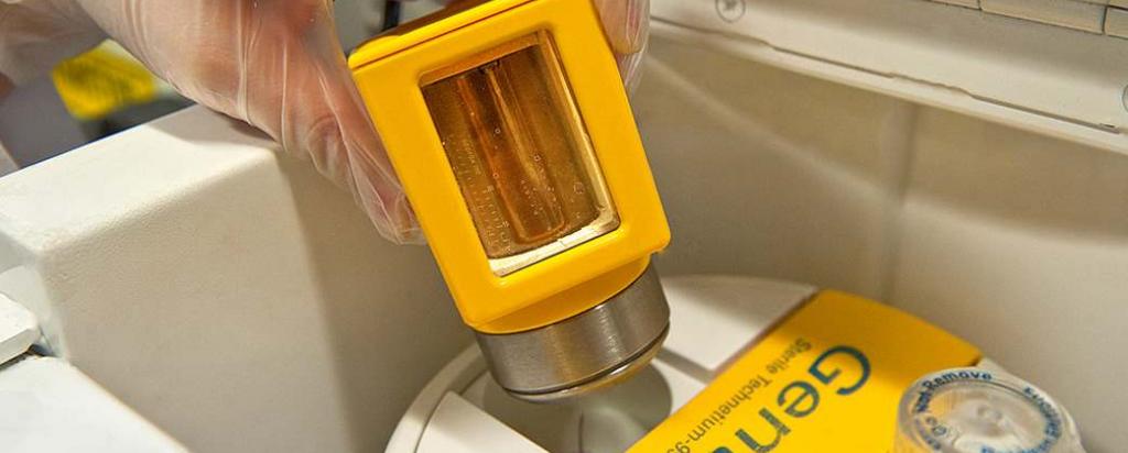 A step in the elution process of ANSTO's Gentech Generator