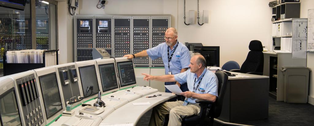 Control room of the OPAL reactor