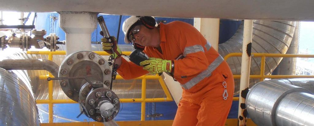 Stock image of radiation inspection in industrial type setting