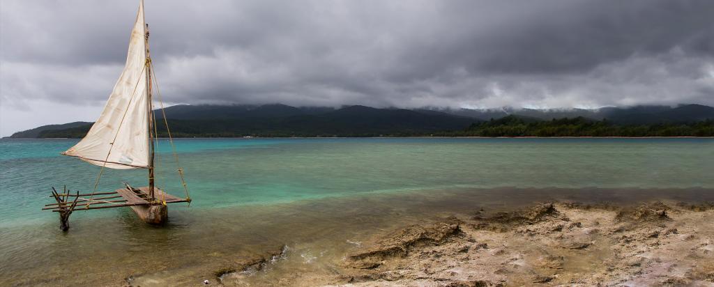 Outrigger canoe South Pacific