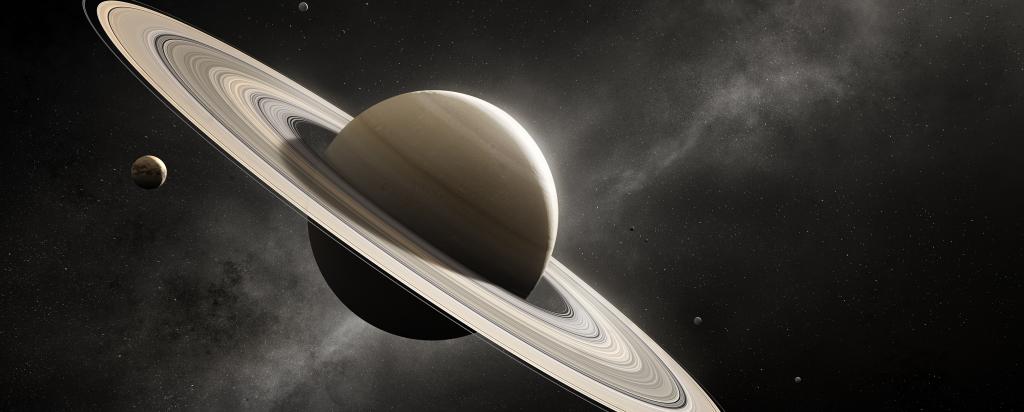 stock image of saturn