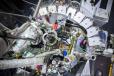 Looking down on the cryomagnet mounted on the wombat instrument