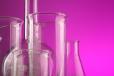 Stock image of beakers