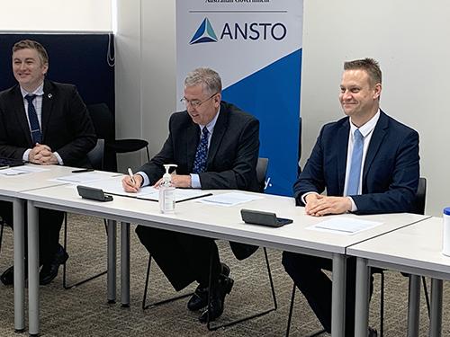 a signing ANSTO