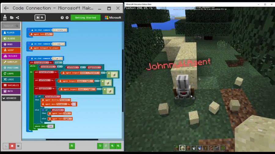 coding in minecraft