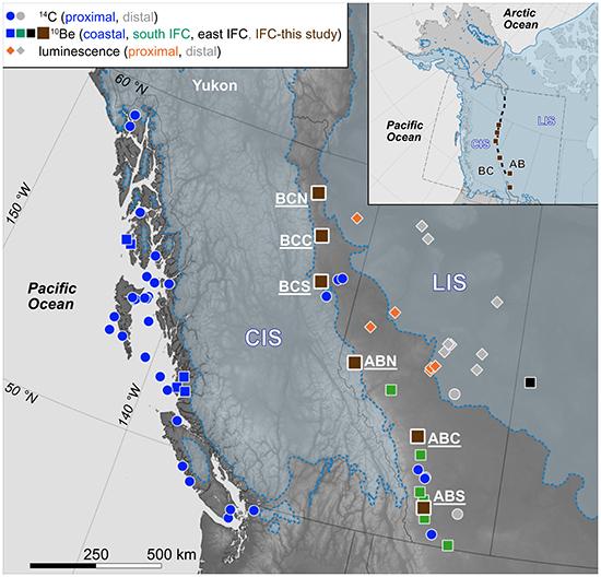 Map British Columbia sites