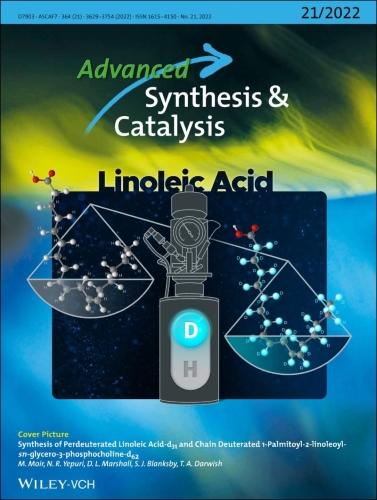 cover image from Advanced Synthesis and catalysis