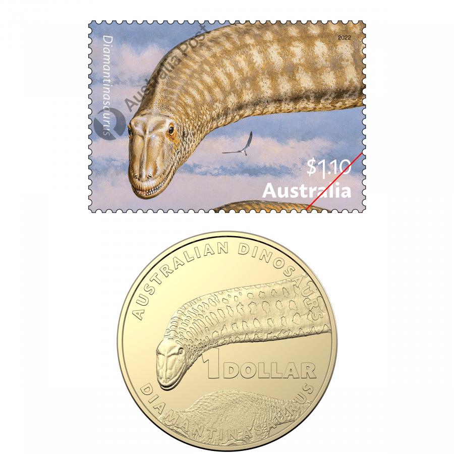 Dinosaur stamp