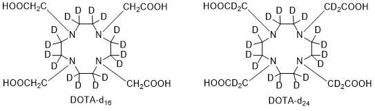 chemical structures of deuterated DOTA