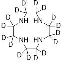 Chemical structure of cyclen-d16