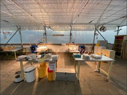Radioisotope tracing lab