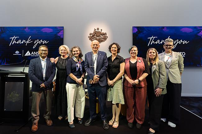 ANSTO team with Pavilion officials