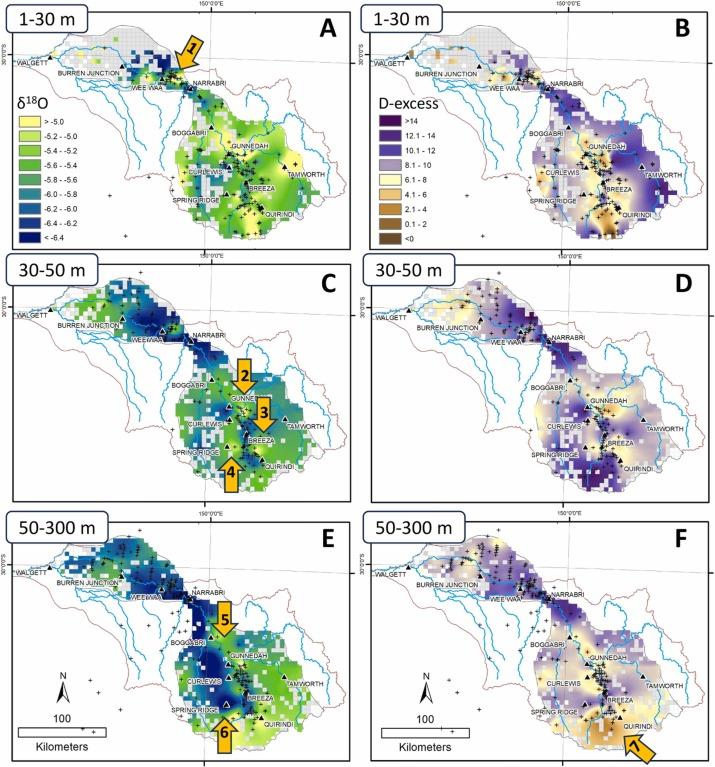 Detailed isoscapes groundwater NSW