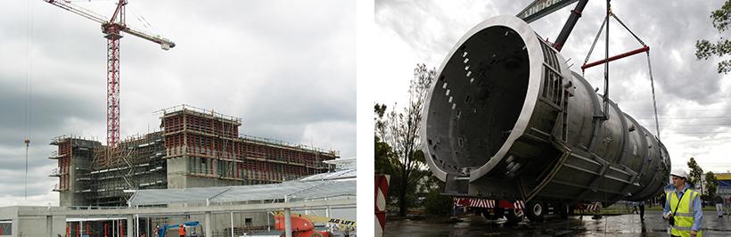 Main building and pool
