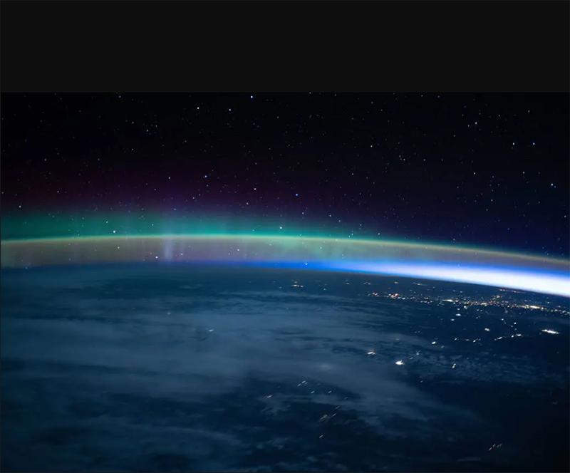Aurora from space