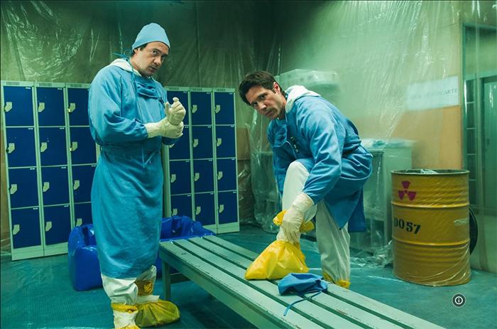 Radioactive Emergency gowned up