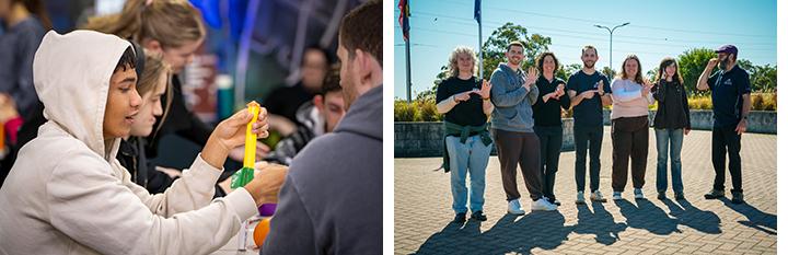 Deaf youth science camp