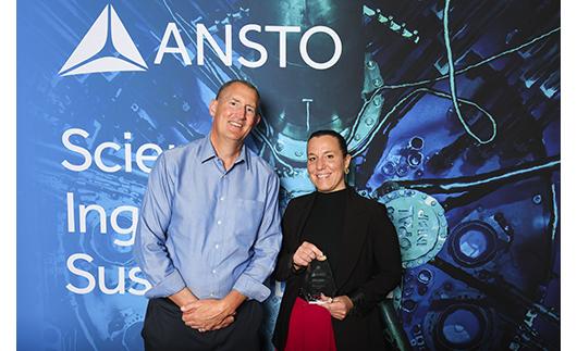 Dr Stefania Peracchi with Dr Andrew Peele
