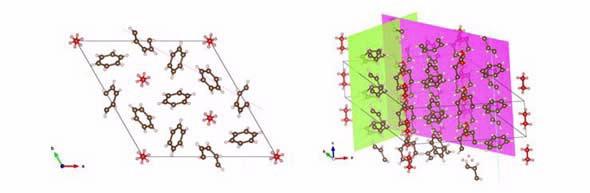 Structure of co crystal on Titam